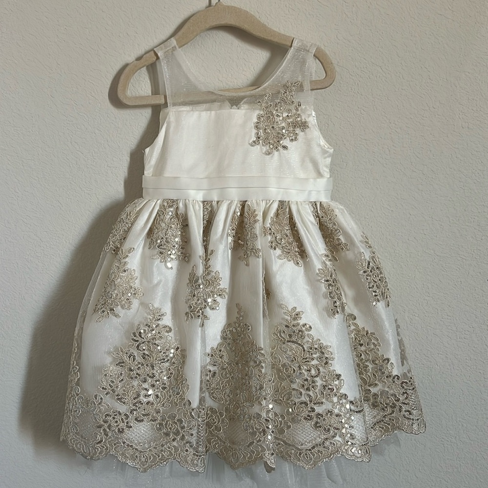 Toddler Girl embroidered tulle dress